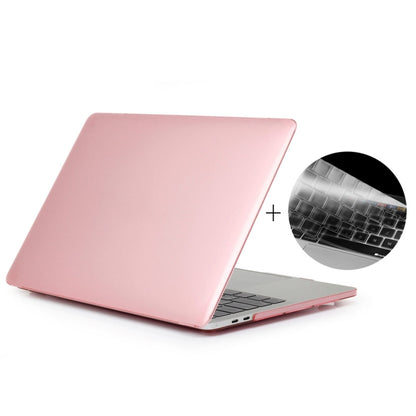 ENKAY Hat-Prince 2 in 1 Crystal Hard Shell Plastic Protective Case + Europe Version Ultra-thin TPU Keyboard Protector Cover for 2016 MacBook Pro 15.4 Inch with Touch Bar (A1707) (Pink) - MacBook Pro Cases by ENKAY | Online Shopping UK | buy2fix