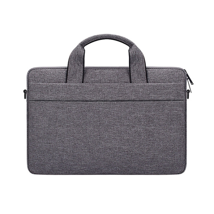 ST03S 15.4 inch Double Side Pockets Wearable Oxford Cloth Soft Handle Portable Laptop Tablet Bag(Deep Space Gray) - 15 inch by buy2fix | Online Shopping UK | buy2fix