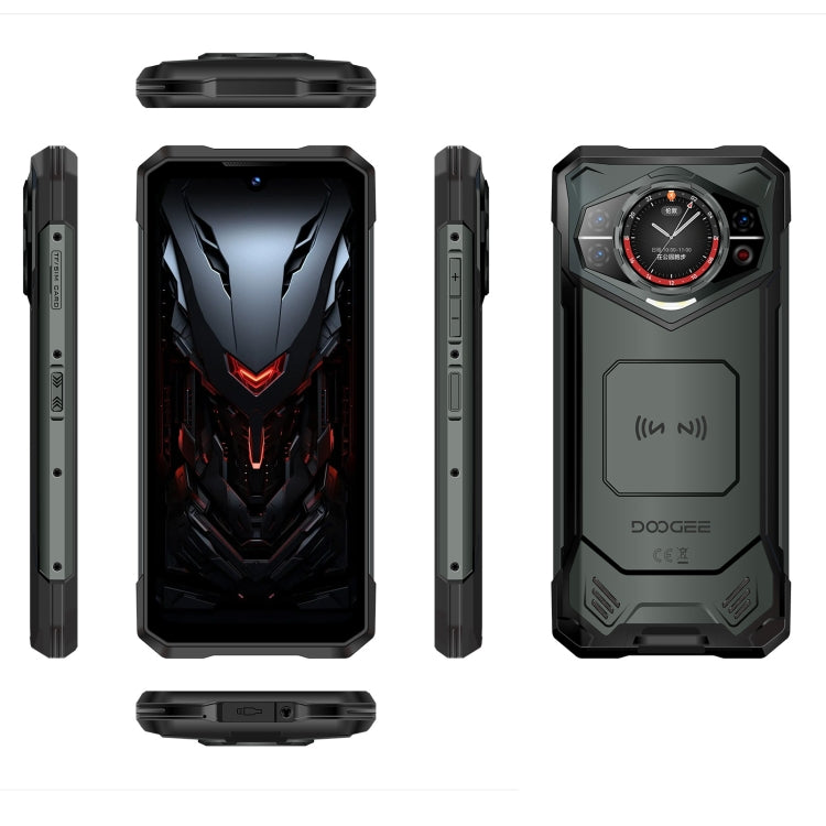 DOOGEE S200 Rugged Phone, 12GB+256GB, Side Fingerprint, 6.72 inch Android 14 Dimensity 7050 Octa Core 2.6GHz, Network: 5G, OTG, NFC (Dark Grey) - DOOGEE by DOOGEE | Online Shopping UK | buy2fix