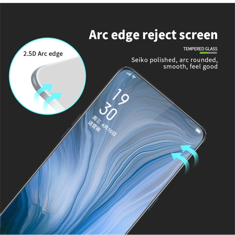 PINWUYO 9H 2.5D Full Screen Tempered Glass Film for OPPO Reno 10X(Black) - OPPO Tempered Glass by mietubl | Online Shopping UK | buy2fix