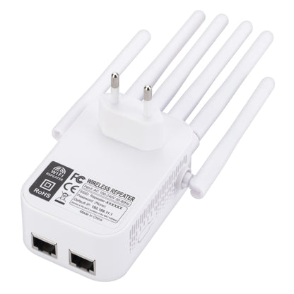 SM-011 Six-antenna 1200M Repeater WiFi Wireless Router (EU Plug) - Wireless Routers by buy2fix | Online Shopping UK | buy2fix