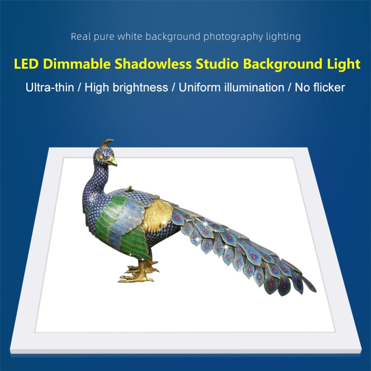 PULUZ 1000LM LED Acrylic No Polar Dimming Shadowless Light Pad with Switch for 40cm Photo Studio Box(EU Plug) -  by PULUZ | Online Shopping UK | buy2fix