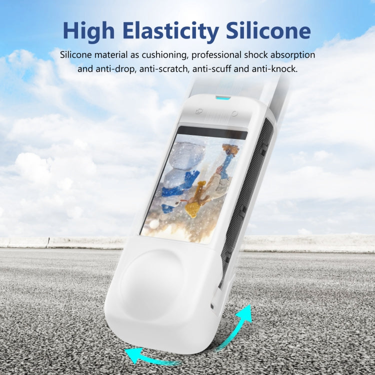 For Insta360 X4 PULUZ Full Body Dust-proof Silicone Protective Case (White) - Case & Bags by PULUZ | Online Shopping UK | buy2fix