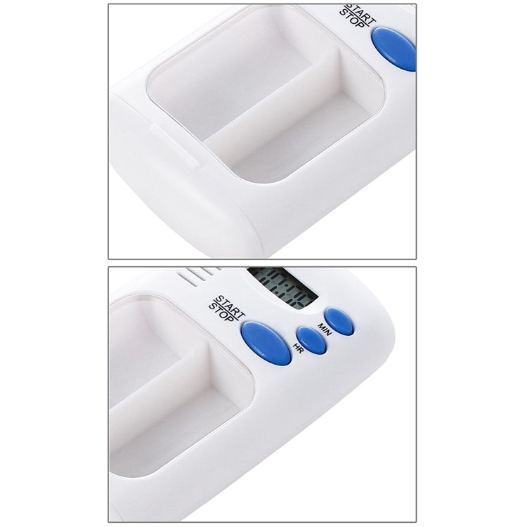 Smart portable Multi-Alarm Timer Pills Reminder Medicine Box(White) - Pill Boxes by buy2fix | Online Shopping UK | buy2fix