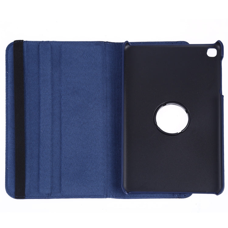 Litchi Texture Horizontal Flip 360 Degrees Rotation Leather Case for Galaxy Tab A 8 (2019) / P200 / P205, with Holder (Dark Blue) - Tab A 8.0 & S Pen (2019) P200/P205 by buy2fix | Online Shopping UK | buy2fix