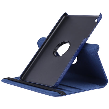 Litchi Texture Horizontal Flip 360 Degrees Rotation Leather Case for Galaxy Tab A 8 (2019) / P200 / P205, with Holder (Dark Blue) - Tab A 8.0 & S Pen (2019) P200/P205 by buy2fix | Online Shopping UK | buy2fix