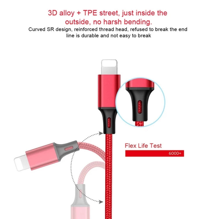 For iPhone / Apple Watch 3 In 1 8 Pin + Type-C / USB-C + Magnetic Charging Base Multi-function Charging Cable, Length: 1m(Red) - Multifunction Cable by buy2fix | Online Shopping UK | buy2fix