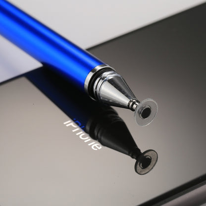 Universal 2 in 1 Multifunction Round Thin Tip Capacitive Touch Screen Stylus Pen, For iPhone, iPad, Samsung, and Other Capacitive Touch Screen Smartphones or Tablet PC(Dark Blue) - Stylus Pen by buy2fix | Online Shopping UK | buy2fix