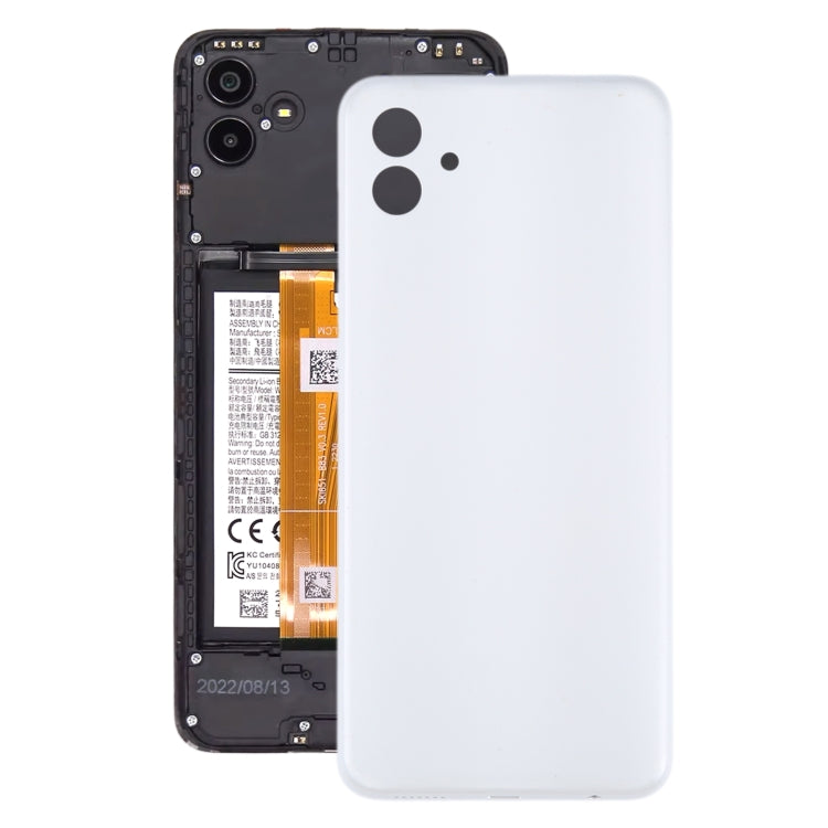 For Samsung Galaxy A04 SM-A045F Original Battery Back Cover(White) - Back Cover by buy2fix | Online Shopping UK | buy2fix