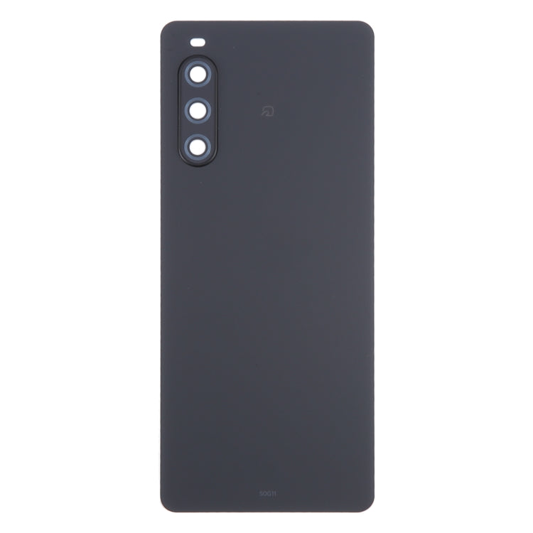 For Sony Xperia 10 V Original Battery Back Cover with Camera Lens Cover(Black) - Back Cover by buy2fix | Online Shopping UK | buy2fix