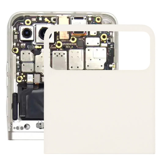 For Motorola Razr 40 Original Upper Part Battery Back Cover (White) - Back Cover by buy2fix | Online Shopping UK | buy2fix