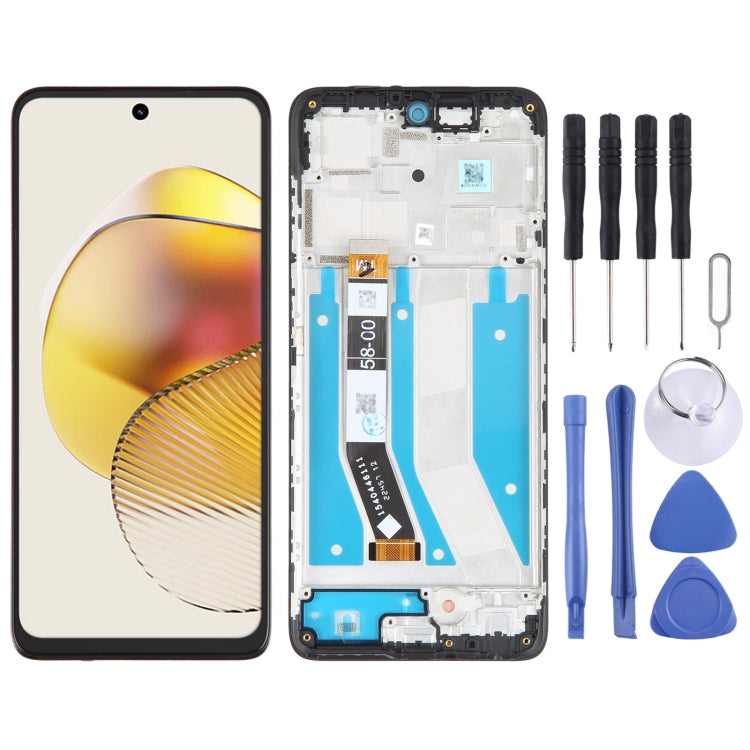 For Motorola Moto G73 OEM LCD Screen Digitizer Full Assembly With Frame - LCD Screen by buy2fix | Online Shopping UK | buy2fix