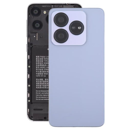 For ZTE Axon 60 Lite Z2356 Glass Battery Back Cover with Middle Frame / Camera Lens Cover(Purple) - For ZTE by buy2fix | Online Shopping UK | buy2fix