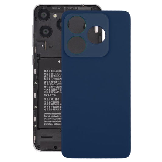 For ZTE Axon 60 Lite Glass Battery Back Cover with Adhesive(Blue) - For ZTE by buy2fix | Online Shopping UK | buy2fix