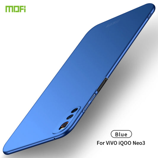 For Vivo iQOO Neo 3 MOFI Frosted PC Ultra-thin Hard Case(Blue) - vivo Cases by MOFI | Online Shopping UK | buy2fix