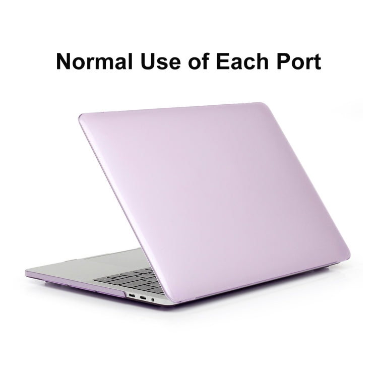 ENKAY Hat-Prince 3 in 1 For MacBook Pro 13 inch A2289 / A2251 (2020) Crystal Hard Shell Protective Case + Europe Version Ultra-thin TPU Keyboard Protector Cover + Anti-dust Plugs Set(Purple) - MacBook Pro Cases by ENKAY | Online Shopping UK | buy2fix