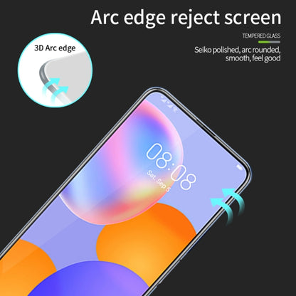 For Huawei Y9a 2020 MOFI 9H 3D Explosion-proof Curved Screen Tempered Glass Film(Black) - Huawei Tempered Glass by MOFI | Online Shopping UK | buy2fix