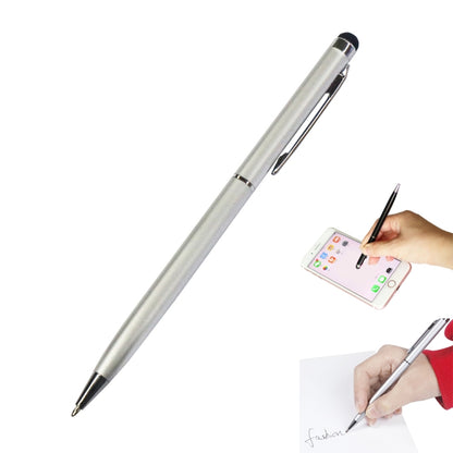 AT-18 3 in 1 Rotary Mobile Phone Touch Screen Handwriting Pen is Suitable for Apple / Huawei / Samsung(Silver) - Stylus Pen by buy2fix | Online Shopping UK | buy2fix