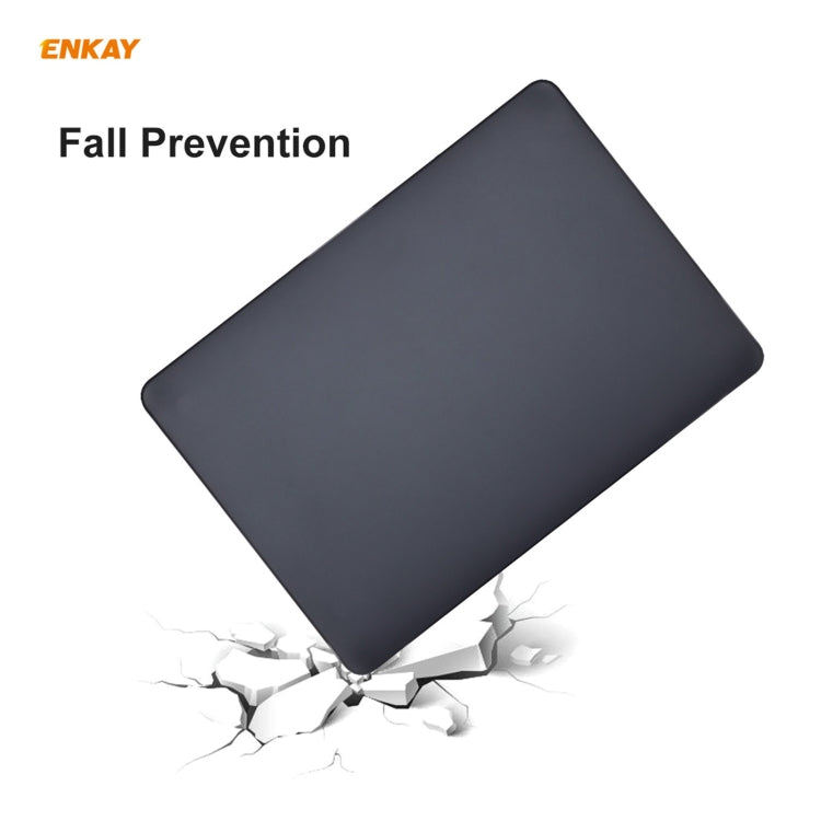 ENKAY 3 in 1 Matte Laptop Protective Case + US Version TPU Keyboard Film + Anti-dust Plugs Set for MacBook Air 13.3 inch A2179 & A2337 (2020)(Green) - MacBook Air Cases by ENKAY | Online Shopping UK | buy2fix