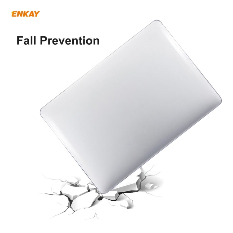 ENKAY 3 in 1 Crystal Laptop Protective Case + US Version TPU Keyboard Film + Anti-dust Plugs Set for MacBook Pro 13.3 inch A2251 & A2289 & A2338 (with Touch Bar)(Black) - MacBook Pro Cases by ENKAY | Online Shopping UK | buy2fix