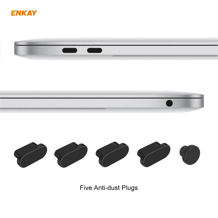 ENKAY 3 in 1 Matte Laptop Protective Case + EU Version TPU Keyboard Film + Anti-dust Plugs Set for MacBook Pro 13.3 inch A2251 & A2289 & A2338 (with Touch Bar)(Cyan) - MacBook Pro Cases by ENKAY | Online Shopping UK | buy2fix