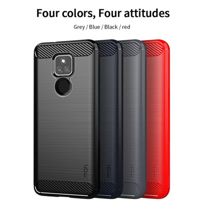 For Motorola Moto G Play 2021 MOFI Gentleness Series Brushed Texture Carbon Fiber Soft TPU Case(Gray) - Motorola Cases by MOFI | Online Shopping UK | buy2fix