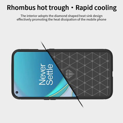 For OnePlus 9 MOFI Gentleness Series Brushed Texture Carbon Fiber Soft TPU Case(Grey) - OnePlus Cases by MOFI | Online Shopping UK | buy2fix