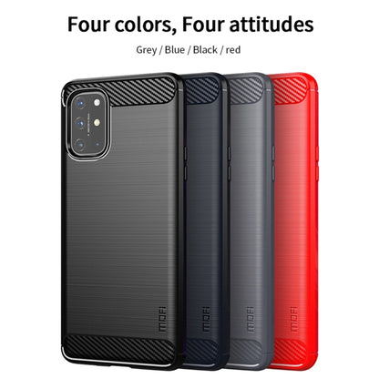 For OnePlus 8T MOFI Gentleness Series Brushed Texture Carbon Fiber Soft TPU Case(Black) - OnePlus Cases by MOFI | Online Shopping UK | buy2fix