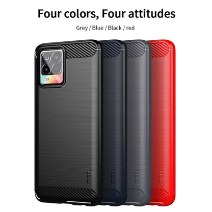 For OPPO Realme 8 / 8 Pro MOFI Gentleness Series Brushed Texture Carbon Fiber Soft TPU Case(Black) - Realme Cases by MOFI | Online Shopping UK | buy2fix