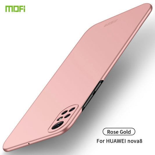 For Huawei Nova 8 MOFI Frosted PC Ultra-thin Hard Case(Rose Gold) - Huawei Cases by MOFI | Online Shopping UK | buy2fix