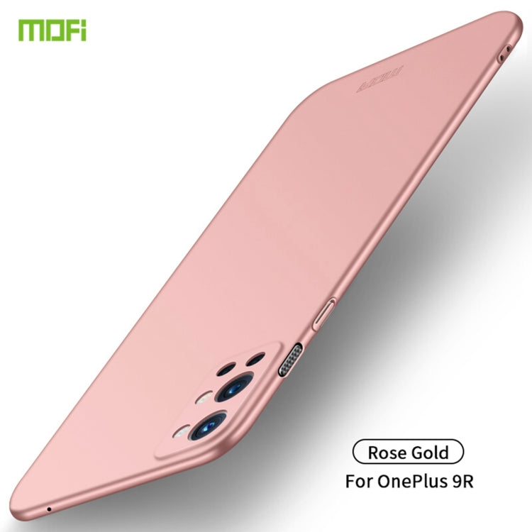 For OnePlus 9R MOFI Frosted PC Ultra-thin Hard Case(Rose gold) - OnePlus Cases by MOFI | Online Shopping UK | buy2fix