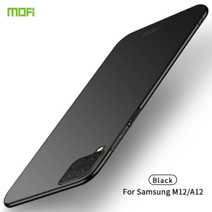 For Samsung Galaxy M12/A12 MOFI Frosted PC Ultra-thin Hard Case(Black) - Galaxy Phone Cases by MOFI | Online Shopping UK | buy2fix