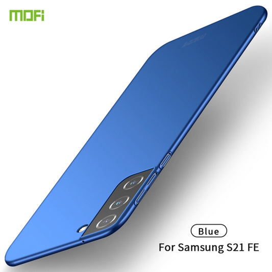 For Samsung Galaxy S21 FE MOFI Frosted PC Ultra-thin Hard Case(Blue) - Galaxy Phone Cases by MOFI | Online Shopping UK | buy2fix