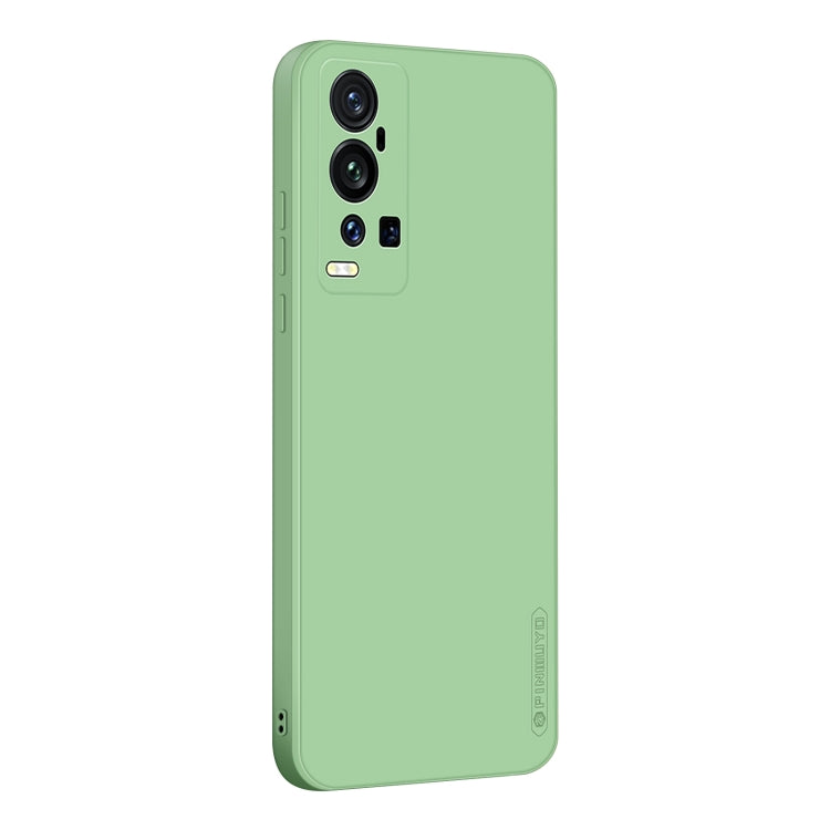 For vivo X60 Pro+ PINWUYO Touching Series Liquid Silicone TPU Shockproof Case(Green) - OPPO Cases by PINWUYO | Online Shopping UK | buy2fix