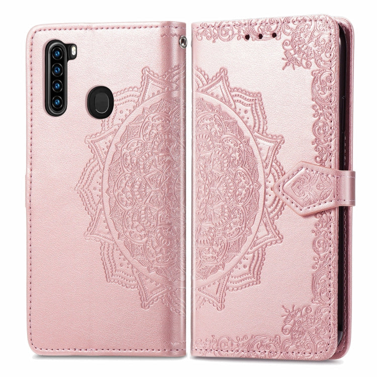For Blackview A80 Pro Mandala Flower Embossed Horizontal Flip Leather Case with Holder & Three Card Slots & Wallet & Lanyard(Rose Gold) - More Brand by buy2fix | Online Shopping UK | buy2fix
