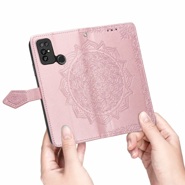 For Doogee X96 Pro Mandala Flower Embossed Horizontal Flip Leather Case with Holder & Three Card Slots & Wallet & Lanyard(Rose Gold) - More Brand by buy2fix | Online Shopping UK | buy2fix