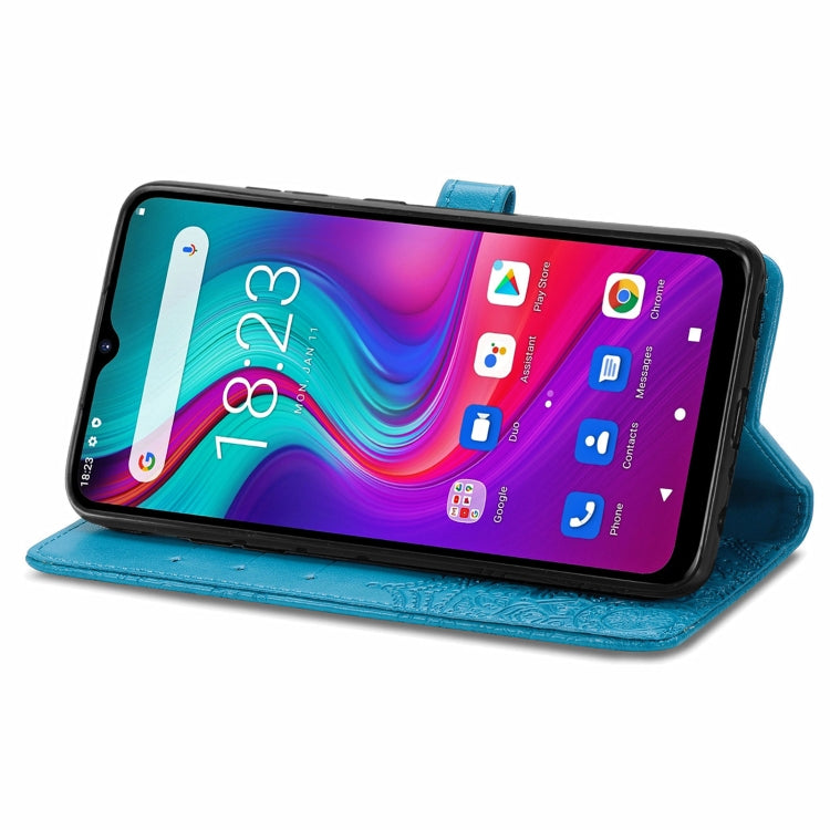 For Doogee X96 Pro Mandala Flower Embossed Horizontal Flip Leather Case with Holder & Three Card Slots & Wallet & Lanyard(Blue) - More Brand by buy2fix | Online Shopping UK | buy2fix