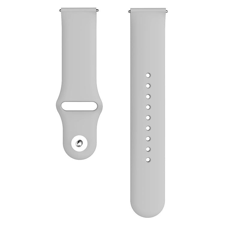 Monochrome Silicone Watch Band for Samsung Galaxy Watch Active 2 22mm(gray) - Watch Bands by buy2fix | Online Shopping UK | buy2fix