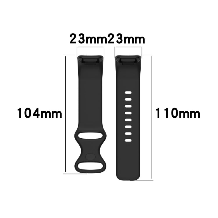 For Fitbit Charge 5 Monochromatic Silicone Watch Band, Size: Small Size(Pink) - Watch Bands by buy2fix | Online Shopping UK | buy2fix
