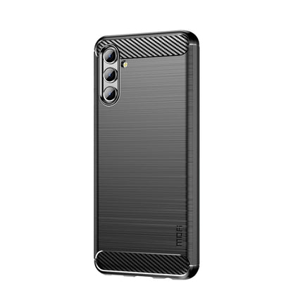 For Samsung Galaxy A13 5G MOFI Gentleness Series Brushed Texture Carbon Fiber Soft TPU Case(Black) - Galaxy Phone Cases by MOFI | Online Shopping UK | buy2fix