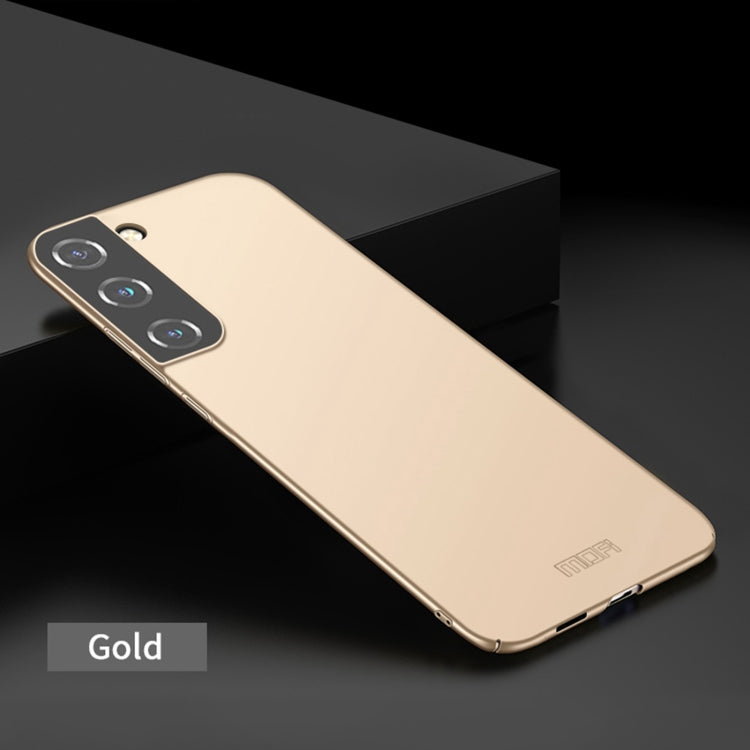 For Samsung Galaxy S22 5G MOFI Frosted PC Ultra-thin Hard Phone Case(Gold) - Galaxy S22 5G Cases by MOFI | Online Shopping UK | buy2fix