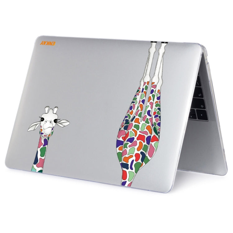 ENKAY Hat-Prince Forest Series Pattern Laotop Protective Crystal Case for MacBook Pro 14.2 inch A2442 2021/A2779 2023(Giraffe Pattern) - MacBook Pro Cases by ENKAY | Online Shopping UK | buy2fix