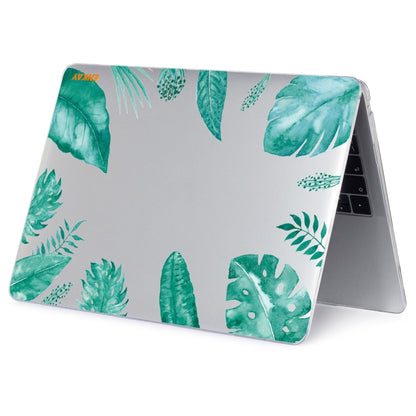 ENKAY Hat-Prince Forest Series Pattern Laotop Protective Crystal Case for MacBook Pro 13.3 inch A1706 / A1708 / A1989 / A2159(Green Leaf Pattern) - MacBook Pro Cases by ENKAY | Online Shopping UK | buy2fix