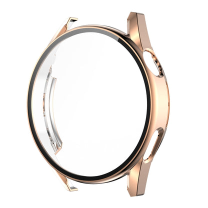 For Huawei Watch GT 3 46mm ENKAY PC Frame + Tempered Glass Protector Composite Case(Rose Gold) - Watch Cases by ENKAY | Online Shopping UK | buy2fix