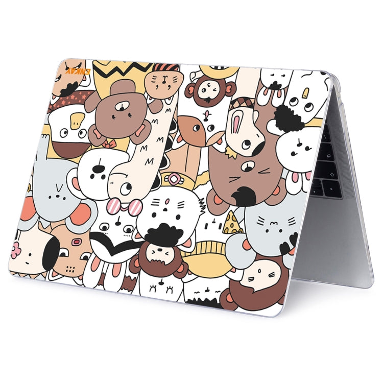 For MacBook Air 13.3 inch A1932 / A2179 / A2337 ENKAY Animal Series Pattern Laotop Protective Crystal Case(Animals No.1) - MacBook Air Cases by ENKAY | Online Shopping UK | buy2fix