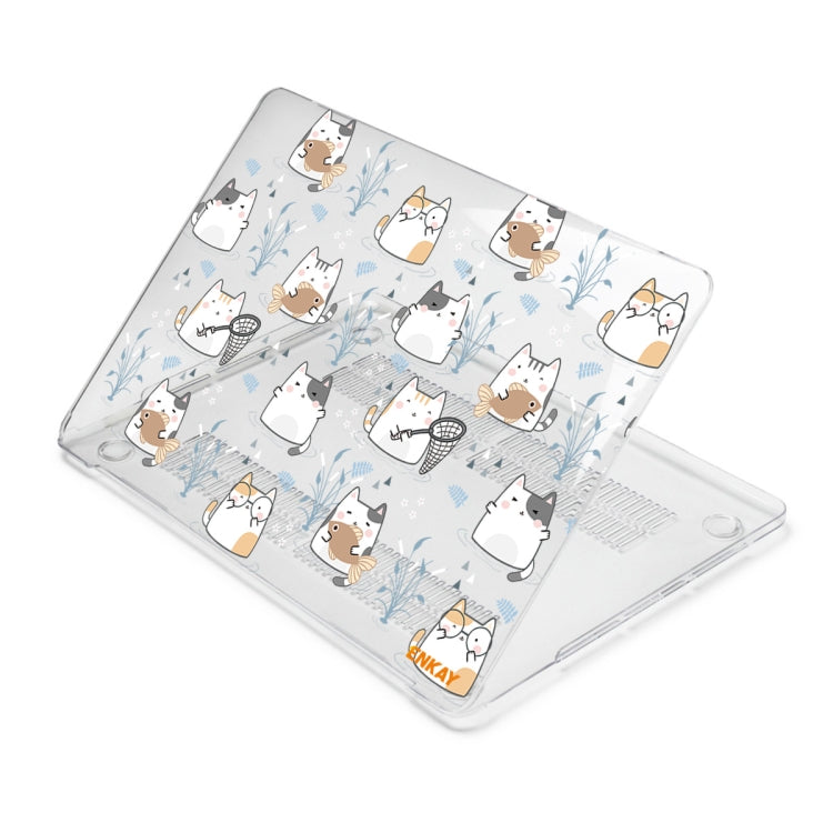 ENKAY Animal Series Pattern Laotop Protective Crystal Case For MacBook Pro 15.4 inch A1707 / A1990(Cute Cat) - MacBook Pro Cases by ENKAY | Online Shopping UK | buy2fix