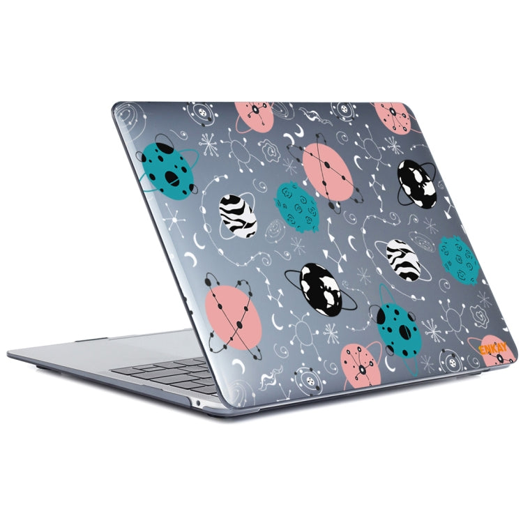 For MacBook Air 13.3 inch A1932 / A2179 / A2337 ENKAY Star Series Pattern Laotop Protective Crystal Case(Geometric Planet) - MacBook Air Cases by ENKAY | Online Shopping UK | buy2fix