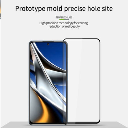 For Xiaomi Poco X4 Pro 5G PINWUYO 9H 2.5D Full Screen Tempered Glass Film(Black) -  by PINWUYO | Online Shopping UK | buy2fix