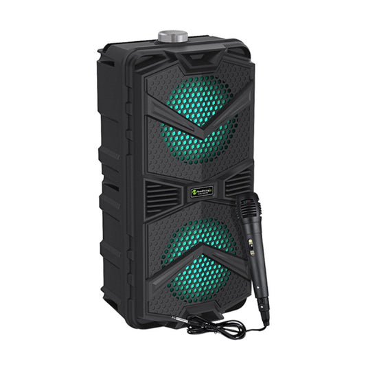 NewRixing NRG5501B Outdoor Portable Karaoke Wireless Speaker 16W Audio Amplifier with Mic - Desktop Speaker by NewRixing | Online Shopping UK | buy2fix