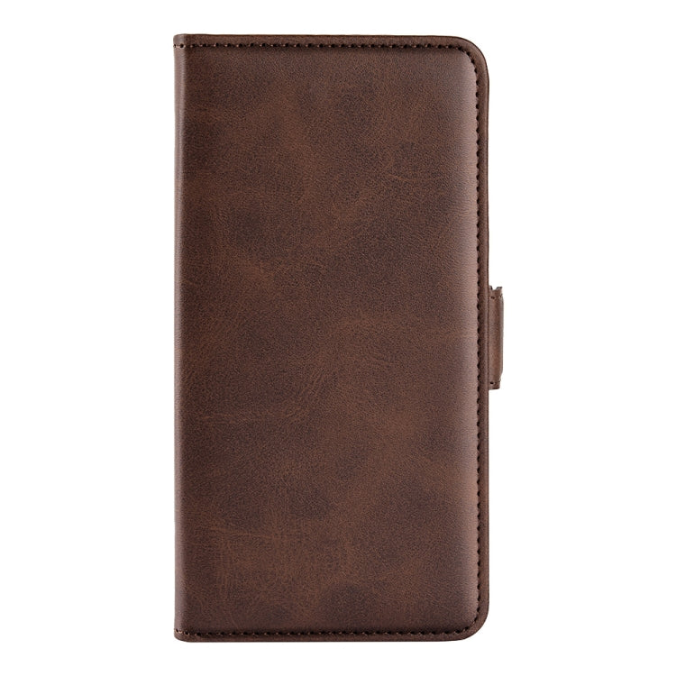 For Ulefone note 10 Dual-side Magnetic Buckle Leather Phone Case(Brown) - Ulefone Cases by buy2fix | Online Shopping UK | buy2fix